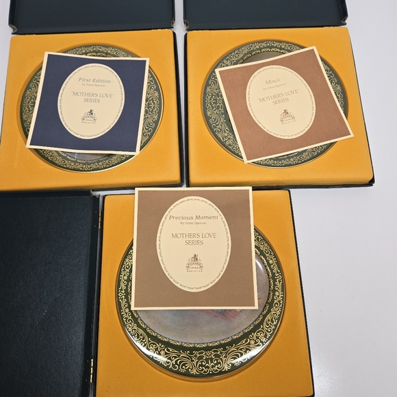 Pickard "Precious Moments" by Irene Spencer Decorative Plates Of 3 Vintage W Box - Picture 16 of 16